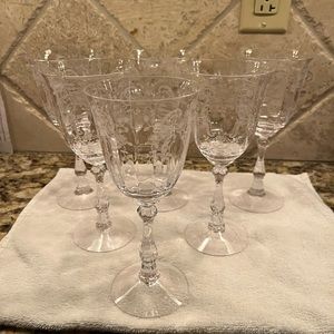 Vintage Fostoria Wine Glasses (set of 6)